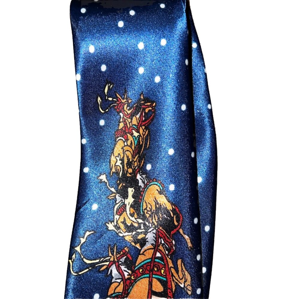 Funtyme Blue Santa Claus Neck Tie 100% polyester - Picture 6 of 9